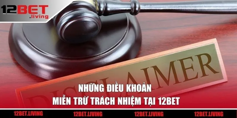 Những điều khoản miễn trừ trách nhiệm tại 12BET